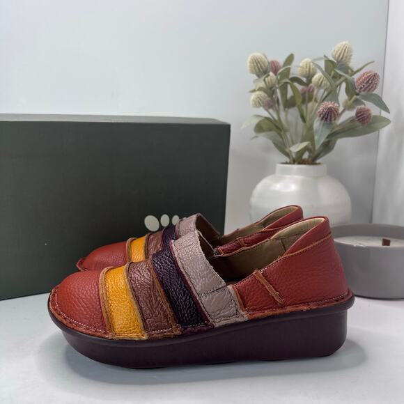 Spring Step Firefly Leather Loafer Camel Multi Women EU 37/6.5 NWB Art to Wear - Picture 3 of 11